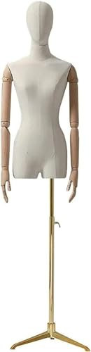 Schaufensterpuppe Mannequinkörper Schneiderbüste Schneiderbüste Modell Weißer Körper Stativbasis Puppen für Stoffladen