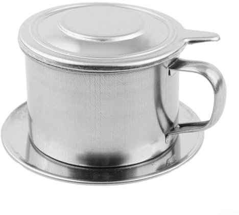 Vietnamese Coffee Dripper Cup - Stainless Steel Maker Pot With Filtration Drip Filters for Office, Home, and Traveling