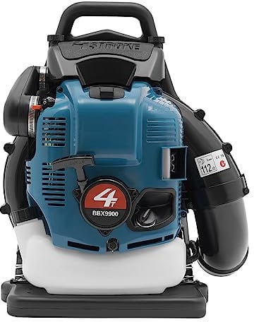 WindWilder 75.6cc Petrol Leaf Blower - 4-Stroke Engine - Tube Length 168cm - 1.9L Fuel Tank - Adjustable Speed - Cordless Blower for Garden, Lawn and Street Cleaning, Blue