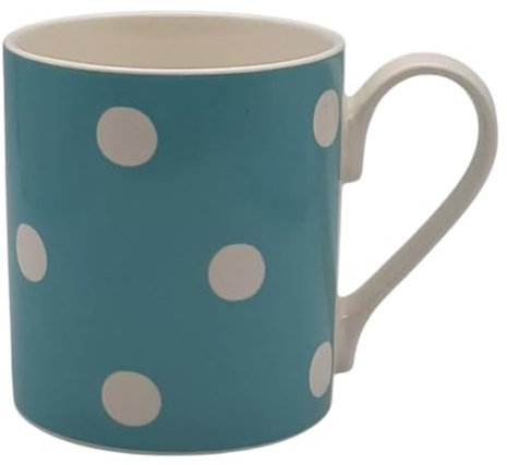 Cath Kidston Duck Egg Blue and White Spot Mug