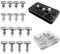 AONTOKY 16PCS Camera Screw Set 4 Sizes Stainless Steel 1/4-20 Slotted Camera Screw Kit Quick Release Plate Mount Screw Tripod Monopod Screw