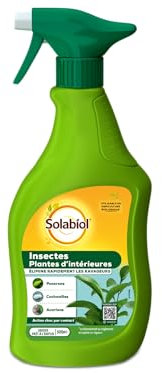 SOLABIOL Insectes Plantes D'Intérieures - Pulvérisateur - 500ml - Prêt A L'Emploi - Action Choc - Agit Par Contact - Efficace Sur Pucerons Cochenilles & Acariens SOPVPAL500