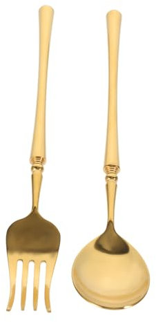 IMIKEYA Edelstahl Besteckset Mit Gabeln Und Löffeln Kuchengeschirr Aus Edelstahl Für Home Und Restaurant Utensiliensets Für Täglichen Gebrauch