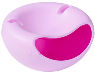 zjhukfmc Doppelschichtige Lazy Snack Bowl Mit Handyhalter, Snacks Aufbewahrungsbox, Organizer Mit Handy Halterung Snacks, Snackschale, Für Obst, Pistazien, Sonnenblumenkerne, Nüsse