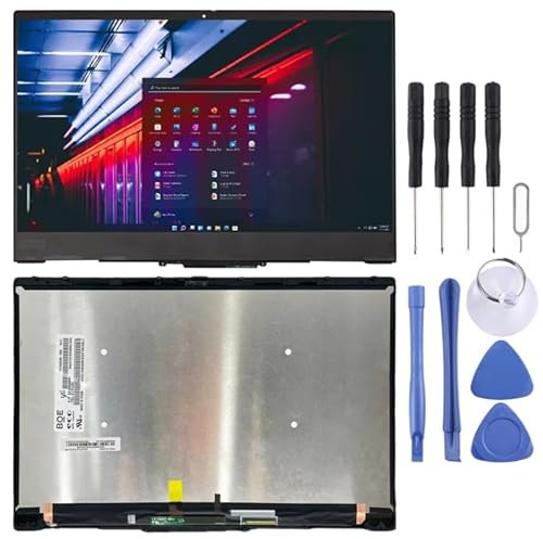 ZLALISA Für Lenovo ThinkPad X1 Yoga 5. Generation 2020 40 Pin UHD LCD Bildschirm Digitizer Vollmontage mit Rahmen (schwarz)