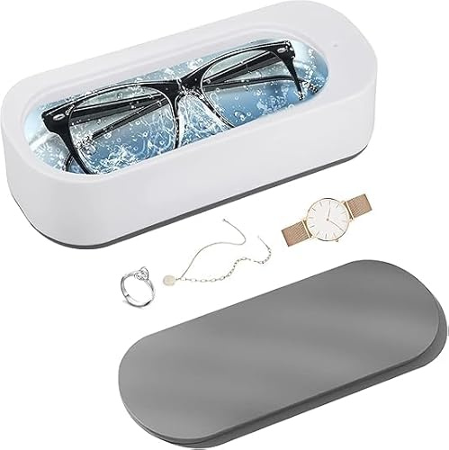 Ultraschallreinigungsgerät Brille Ultraschall Brillenreinigungsgerät Ultrasonic Sonic Cleaner Ultraschallbad 45000Hz Ultraschallreiniger Brille Für Reinigung Brillen Schmuck Uhren Zahnprothesen