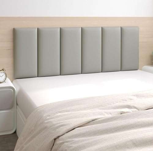 Polsterwandpaneele Selbstklebend 3D Wandpaneele mit Lederpolsterung Dekorative Wandkissen Panel für TV-Wände Wandkissen für Schlafzimmer 002 120 x 60 cm