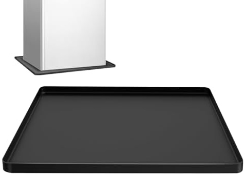 Refrigerator Mats 60x60cm Non-slip Waterproof Leak-Proof Silicone Pad | Fridge Floor Mat for Bedroom Home Office Moving Under Kitchen Hotel RV Indoor Outdoor