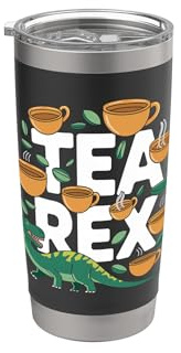 Tea Rex - Tazze da tè divertenti con dinosauri Bicchiere termico in acciaio inox doppia parete