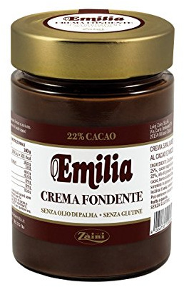 3x Zaini Emilia kakao creme & Haselnüsse dunkle schokolade 350g Brotaufstrich