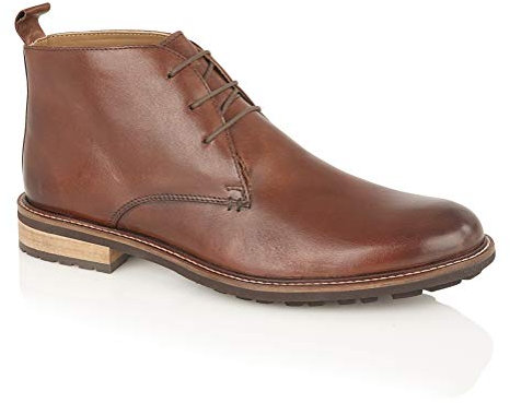 Silver Street London Men's Ludgate Leather Fashionable Chukka Boot (Brown, 9 UK, numeric_9)