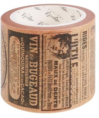 Supvox Gotisches Klebeband 800Cm Länge 40Mm Breite Retro Gothic Washi Tape Für Scrapbooking Diy Papierband Geschenkpapier Vintage Deko Tape