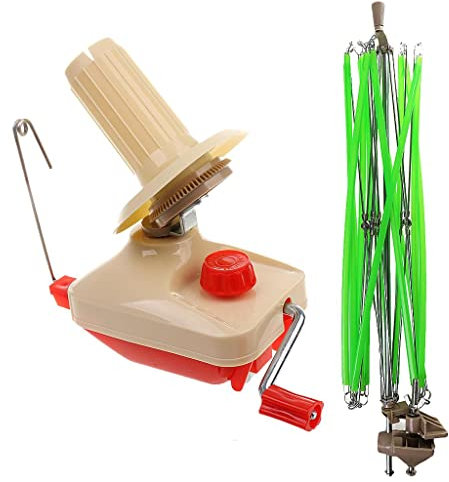 Perfeclan 2Pcs/set Yarn Umbrella Skein Wool Winder Holder Knitting Machines