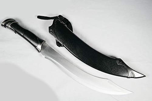 dragonreborn LOTR Herr Der Ringe Elven Messer oder Strider Schwert mit Scheide Enthalten in Schwarz - 43 cm