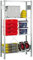 SCHULTE Lagertechnik, Grundregal MULTIplus Fachbodenregal 1800x1000x300 (HxBxT), Steckregal mit 4 Fachböden, Traglast je Boden bis zu 120 Kg (gesamt bis zu 480 Kg)