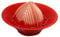 ANCKERAMIC® Presse-agrumes manuel en porcelaine fait main pour citrons, citrons verts et oranges (rouge)
