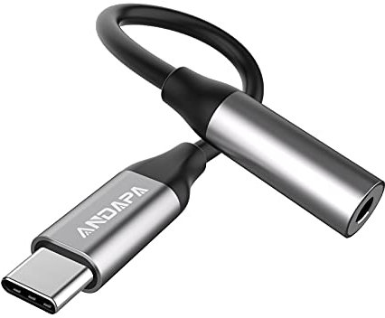 Adaptador de audio tipo C a 3,5 mm compatible con Samsung Galaxy S22 S21 S20 Ultra S20+ Note 20 10 S10 S9 Plus iPad Pro 2018/2020 Pixel 4 3 2 XL
