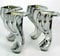 mm08enn Shell Chrome feet Legs Metal Furniture, Wardrobe, Bed, Sofa Feet Legs
