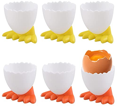 Gqavril12 Animés Coquetiers 6 Pièces Brunch Coquetier Coquetier Oeuf Coquetier Enfant Personnalisé Coquetier Design Décoration De Table pour Conserver Les œUfs pour Le Petit Déjeuner