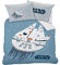 CTI Parure de lit imprimée 100% Coton, Star Wars Home Faucon Millenium 47683 140x200 cm + 63x63 cm Bleu Glacier