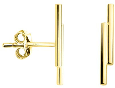 SOFIA MILANI - Damen Ohrringe 925 Silber - vergoldet/golden - Stab Ohrstecker - E1324