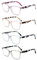 Yuluki 4er-Pack Lesebrille Blaulichtfilter Brille für Damen Federscharnier Lesehilfe Anti Glare/Eyestrain Filter 1.0