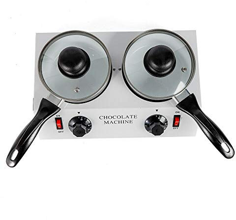 80W Chocolate Tempering Machine Electric Heated Chocolate Melter Heater 2 Melting Pot
