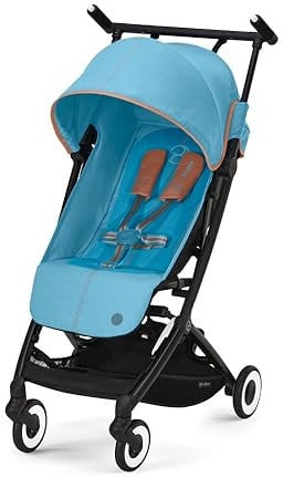CYBEX Libelle 2 Ultrakompakter und leichter Baby Pockit Reise-Kinderwagen mit UPF 50+ Sonnendach für Babys und Kleinkinder – Handgepäck konform – kompatibel mit Cybex Autositzen, Strandblau