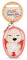 NICI Schlüsselanhänger Sleeping Pets Hund Creme 8cm