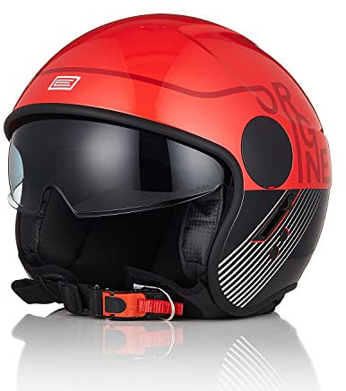 ORIGINE Motorradhelm Jethelm Rollerhelm mit Visier Zertifizierung ECE 22-06