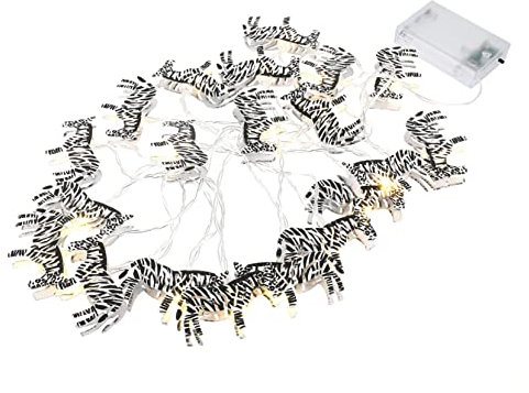 OSALADI 3 Sätze Eisen-zebra-lichterketten Party Dekorative Lichter Party Weihnachtslichter Für Die Wand Geführte Lichterketten Tischdekoration Lampe Türdekoration Partybedarf Schmiedeeisen