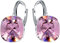 MŚ 1997 MENNICA ŚWIDNICKA Hängende Ohrringe 925 Silber mit Marken Kristall Zirkonia - Damen Schmuck Echt Silberne Hänge Ohrhanger Ideal Geschenge (Iris)