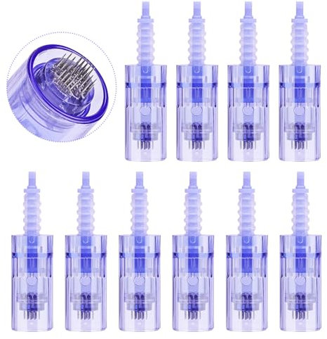 Yofuly 36 Pins Dermapen-Nadeln Ersatz Derma Pen Mikronadel, Nadelpatronen zur Electric Dermapen, 10 Stück Derma Pen Gerät (Bajonett)