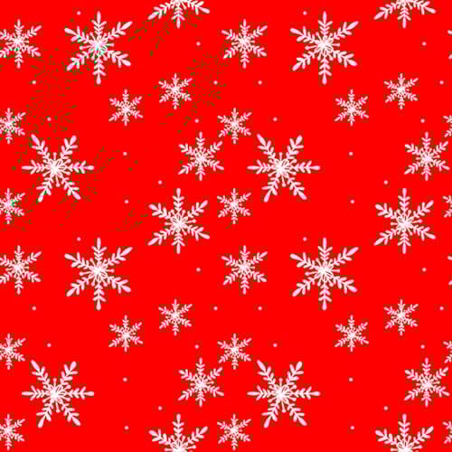 20 Servietten Weihnachten Weiße Schneekristalle auf rot als Tischdeko. Papierservietten mit Motiv. Auch für Decoupage und Serviettentechnik 33x33cm