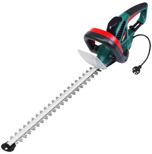 POSENPRO Tagliasiepi Elettrico 600 W, Tagliasiepi Elettrica 220-240 V, Lunghezza Lama 550 mm, Distanza Denti 16 mm, Impugnatura Ergonomica Protezione Antiurto