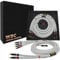 WORLDS BEST CABLES 2.5 Meter ULTIMATE - 7 AWG - Ultra-Pure OFC – Extra Premium Audiophile HiFi Bi-Wire Speaker Cable Pair with Eminence Gold Banana Plugs & Silver Tweed Jacket