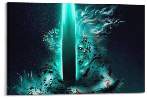 Therapi Bloodborne Spiel-Poster, dekoratives Gemälde, Leinwand, Wandposter und Kunstdruck, moderne Familienschlafzimmer-Dekoration, Poster, 60 x 90 cm