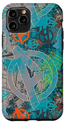 Marvel Avengers Black Widow and Iron Man Comic Book Case for iPhone 11 Pro