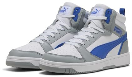 PUMA Unisex Rebound V6 Sneaker, Cool MID Gray-Vivid Blue White, 12 UK