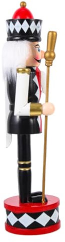 PRETYZOOM 2St Stehender Trommel- Feiertags- Weihnachten Marionette weihnachtsbaumdeko Tannenbaum Dekoration Spielzeug Innendekoration Holz