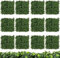 COSTWAY 12PCS Artificial Hedge Panels, 50 x 50cm Home Greenery Wall Garden Fence Screens with Multi-Layers Leaves, Faux Plant Grass Backdrop for Decor, Privacy Protect (Faux Gardenia)