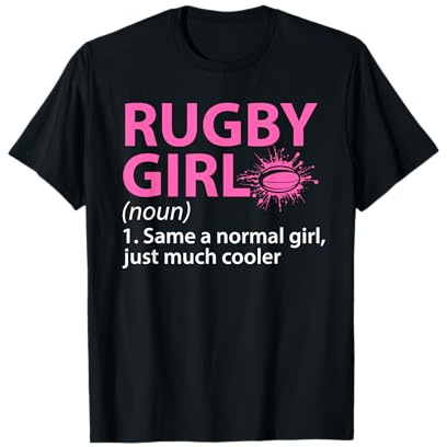 Rugby Girl Definition Lustige Rugby Geschenke für Mädchen Sport T-Shirt