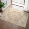 GENIMO Fußmatte Innen 60x90cm, Vintage Teppich, Waschbare Teppiche, Boho Teppich, Klein Carpet mit Rutschfester Rückseite für Eingang, Flur und Korridor