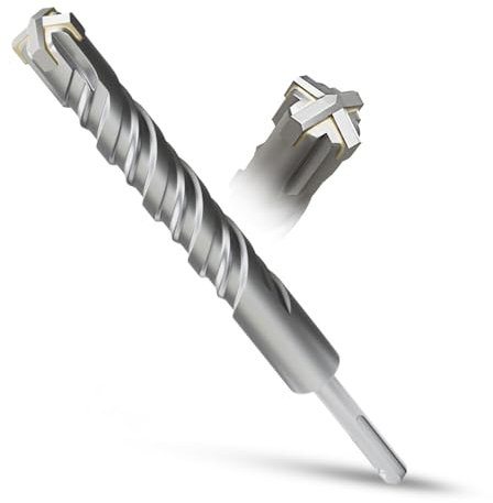 METOTY SDS Plus Bohrer 25mm×210mm,Steinbohrer,Hammerbohrer,Betonbohrer,Für Stein,Beton,Naturstein,Ziegelmauer