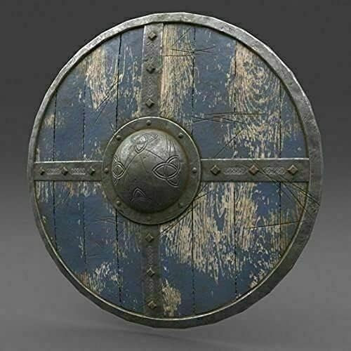 Barbarian Viking Warrior Shield | Ideal für LARP, Reenactment, Kampf, Cosplay und Heimdekoration