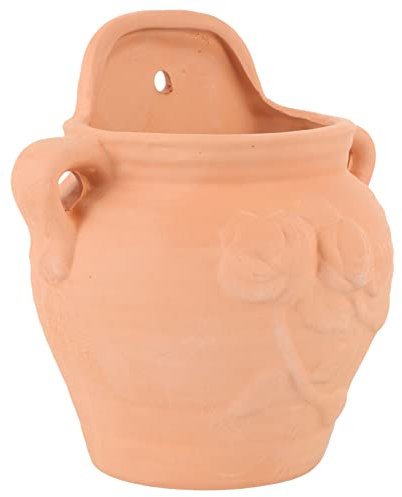 Toyvian Pot De Fleurs Mural en Terre Cuite 6.7 Pouces pour Balcon Et Jardin Système Suspendre pour Plantes D'intérieur Et Extérieur
