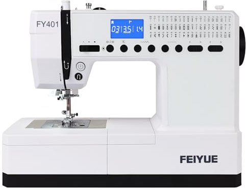 FEIYUE FY401 Electronic Sewing Machine, 60 Stitches, Digital LCD | Easy One-Touch Operation, Portable & Versatile for Beginners and Crafters, Home Sewing & DIY Projects
