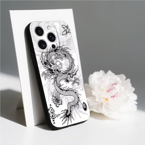 PAIXIKYZ Compatible con Infinix Hot 40 Pro Funda Suave TPU Antichoque Dibujo Dragón