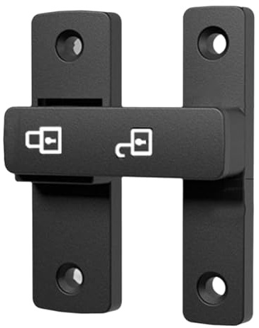 Flaroey Loquet lumineux en métal pour porte intérieure, serrure de porte de salle de bain, serrure de porte coulissante en bois, boucle de porte de grange