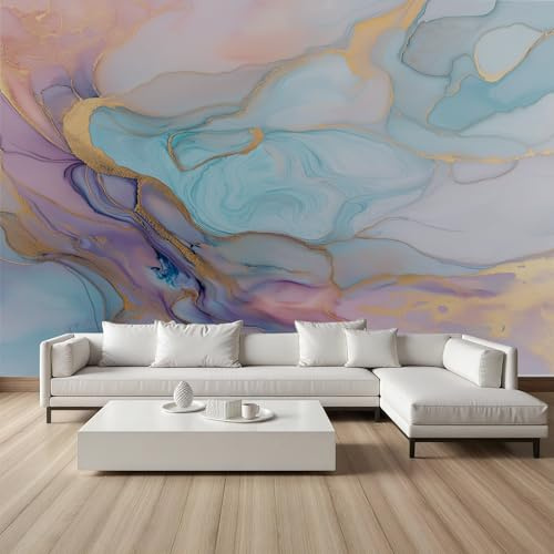 Tapeten Marmoriert Marmor Optik Marmor Muster Fototapete Luxus Abstrakt Bunt Aesthetic Tapeten Panorama Selbstklebende 3D Effekt Wandtapete Wanddeko Wohnzimmer Kinderzimmer 150x105 cm